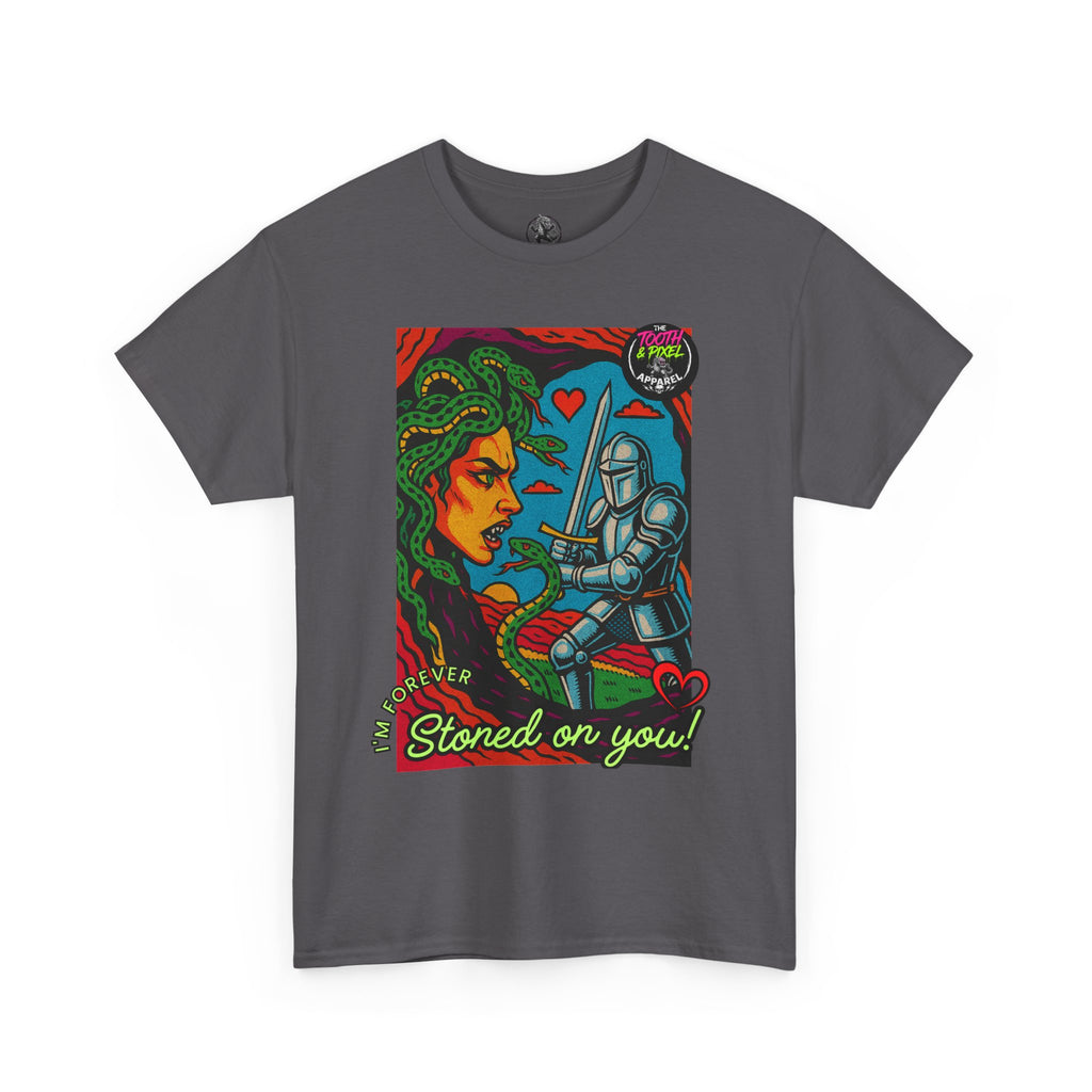 Tooth and Pixel- Valentine's Medusa Tee — "Stoned on You" Graphic T-Shirt