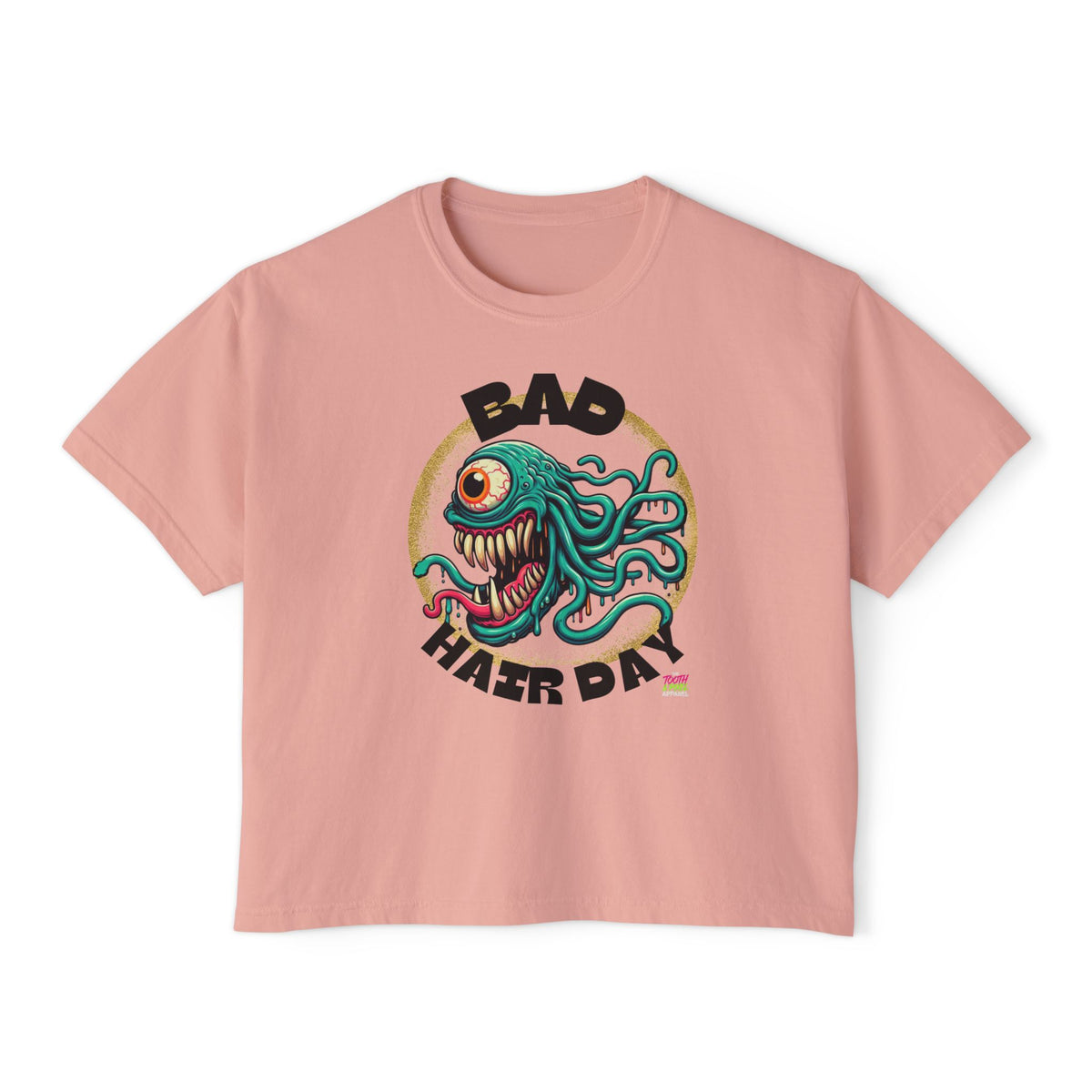 T&P-"Bad Hair Day"- Whimsical Monster- Women's Boxy Tee