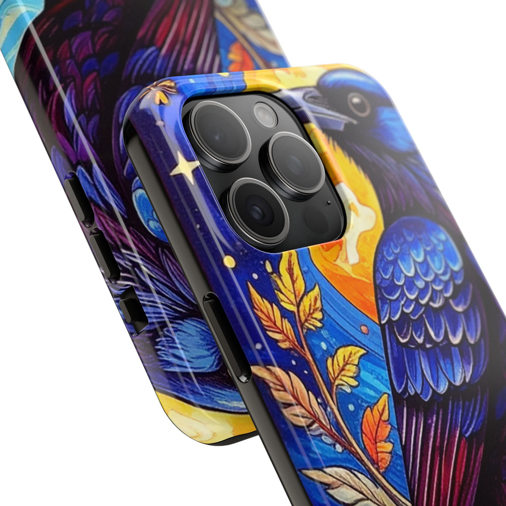 Purple Gothic Raven Phone Case — Moonlight Raven Design