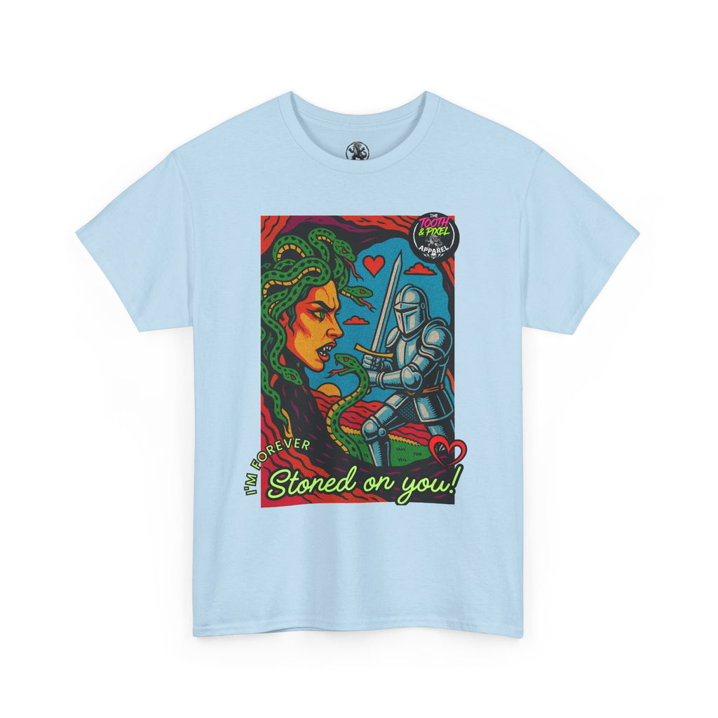 Tooth and Pixel- Valentine's Medusa Tee — "Stoned on You" Graphic T-Shirt