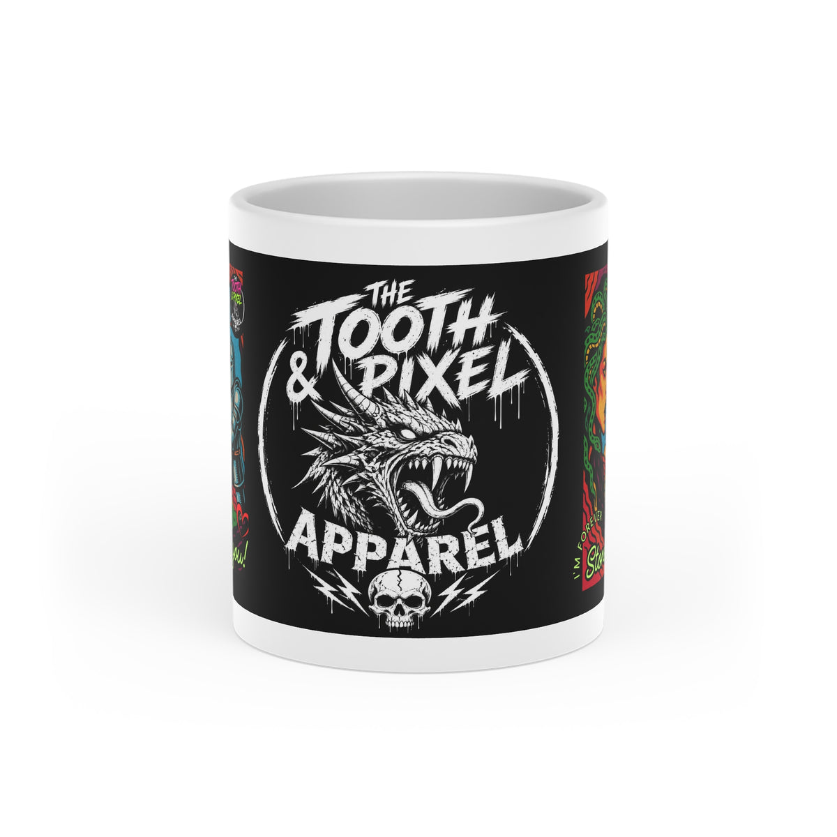 T&P Holiday Collection - Medusa & Knight Heart Mug — Retro Tattoo 'Stoned on You' Romance Gift