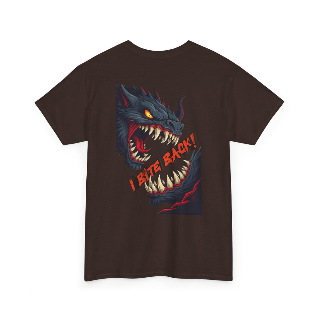 Monster Bite Graphic Tee — Fierce Dragon Back Print