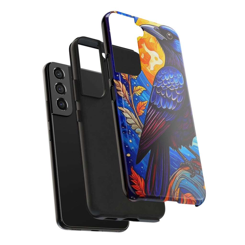 Purple Gothic Raven Phone Case — Moonlight Raven Design