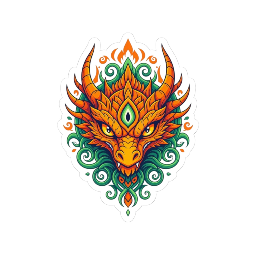 3rd Eye of the Dragon Sticker — Mystical Dragon Eye Kiss-Cut Decal