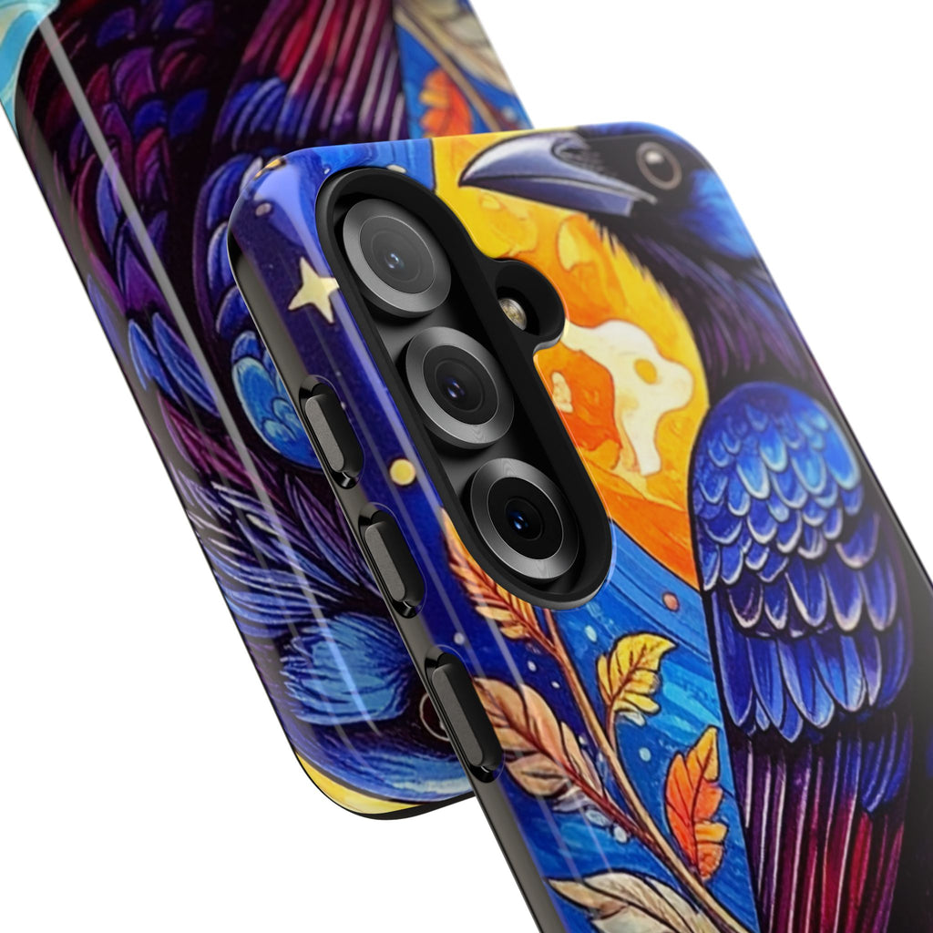 Purple Gothic Raven Phone Case — Moonlight Raven Design
