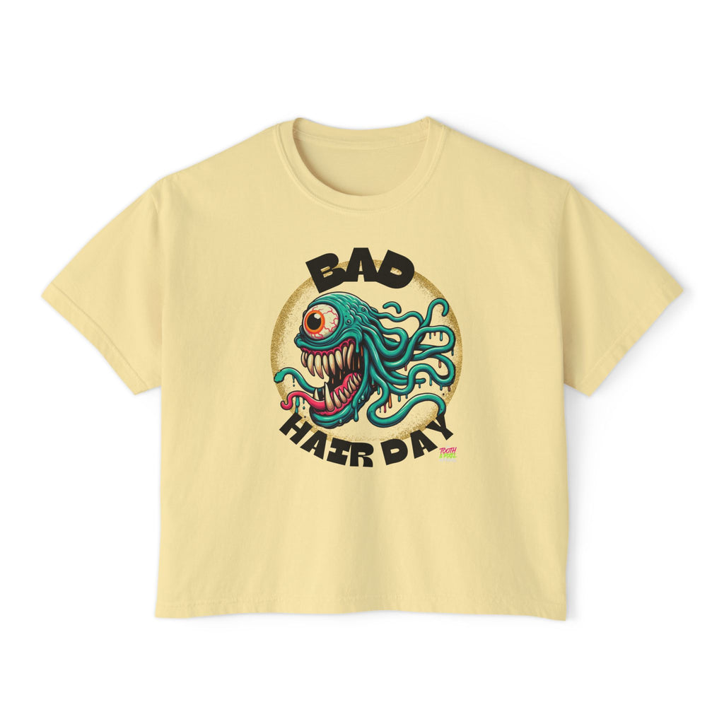 T&P-"Bad Hair Day"- Whimsical Monster- Women's Boxy Tee