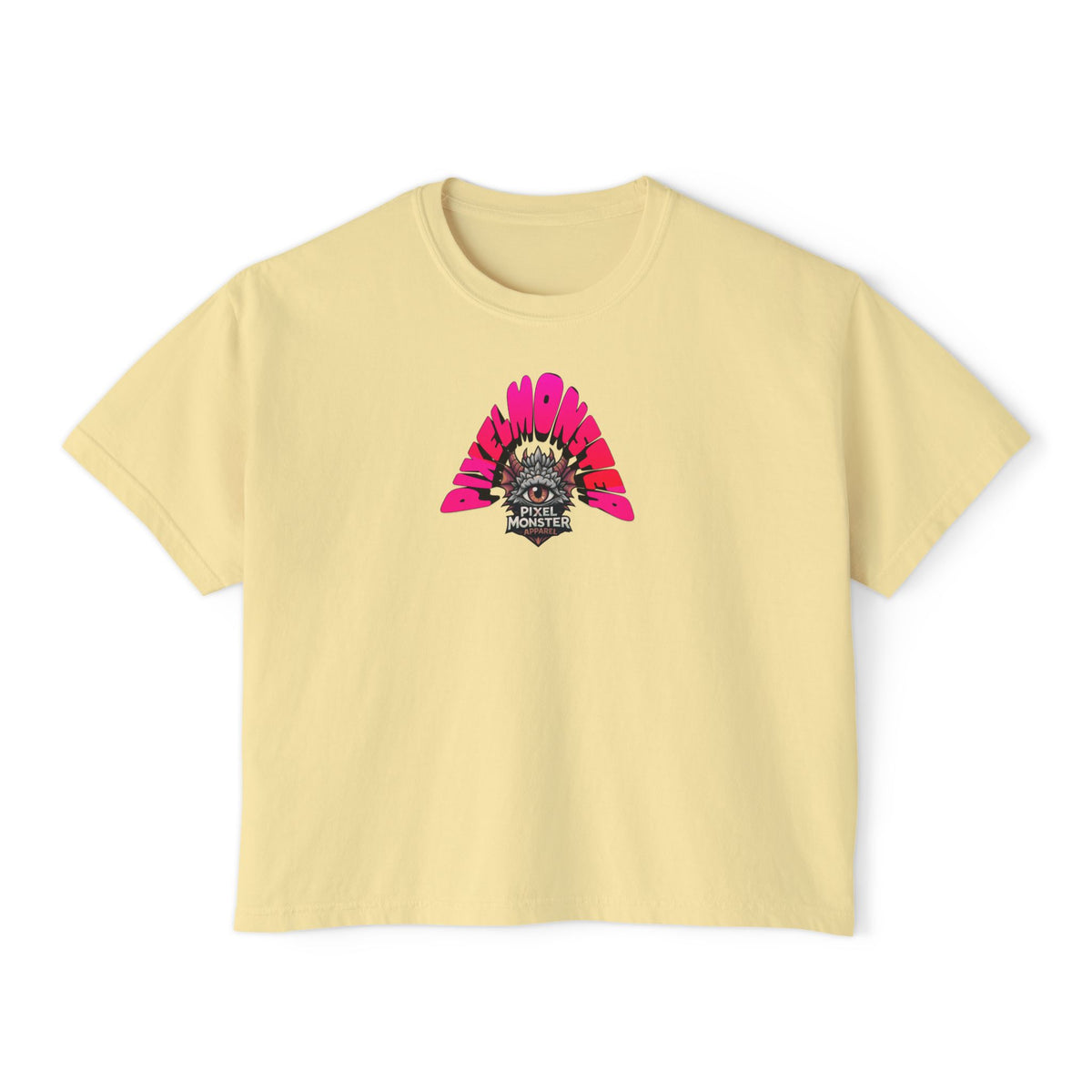 T&P- Whimsical Beach Life Women's Boxy Tee — Funny Scary Sea Creatures Vacation Shirt