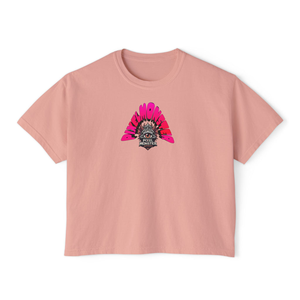 T&P- Whimsical Beach Life Women's Boxy Tee — Funny Scary Sea Creatures Vacation Shirt