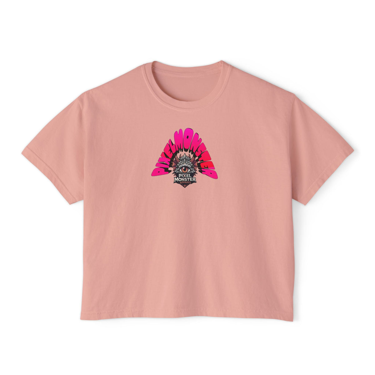 T&P- Whimsical Beach Life Women's Boxy Tee — Funny Scary Sea Creatures Vacation Shirt