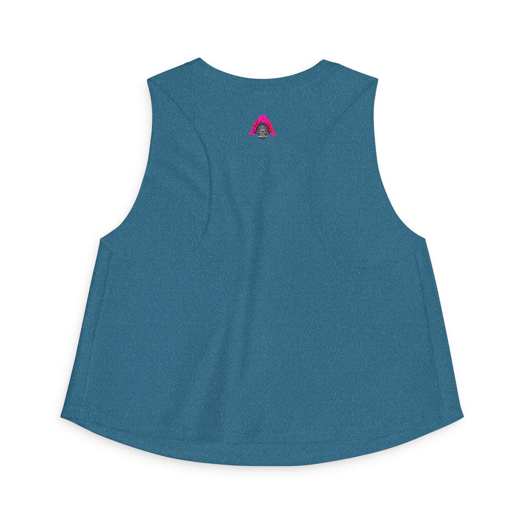 T&P- Funny Whimsical Beach Life Crop Top — Retro Surf Monster Graphic Tank for Summer