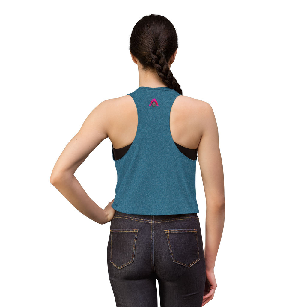 T&P- Funny Whimsical Beach Life Crop Top — Retro Surf Monster Graphic Tank for Summer
