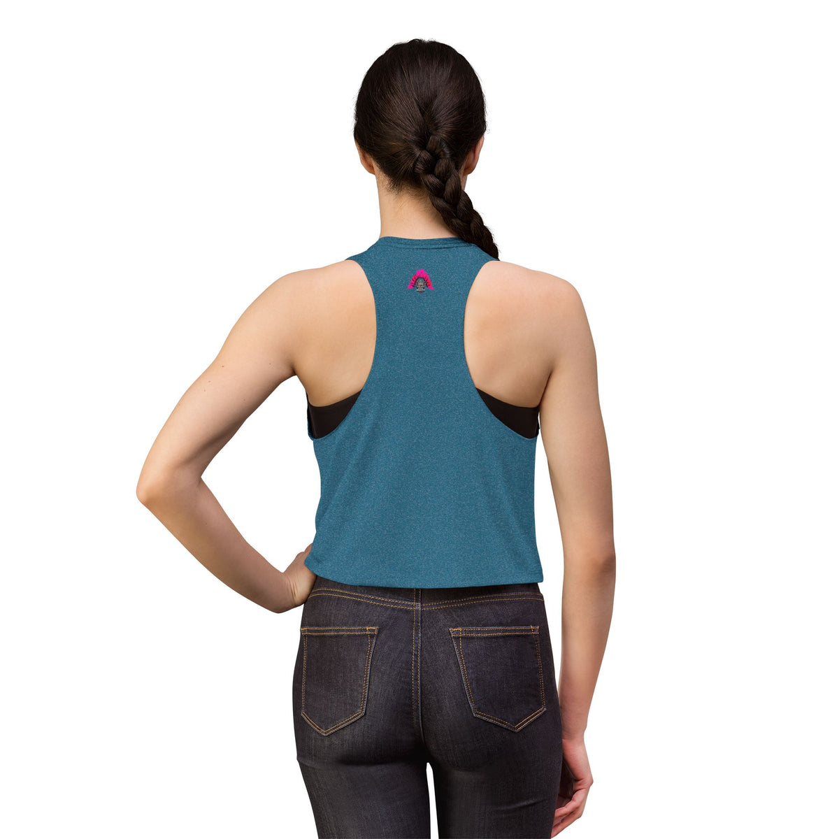 T&P- Funny Whimsical Beach Life Crop Top — Retro Surf Monster Graphic Tank for Summer