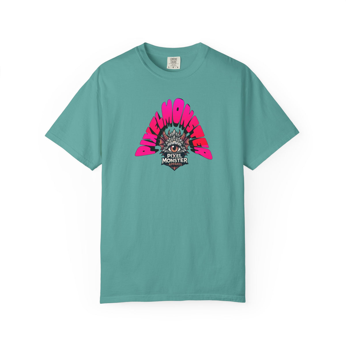 Tooth and Pixel- Funny Whimsical Beach Life T-Shirt — Retro Monster Surf Graphic Tee