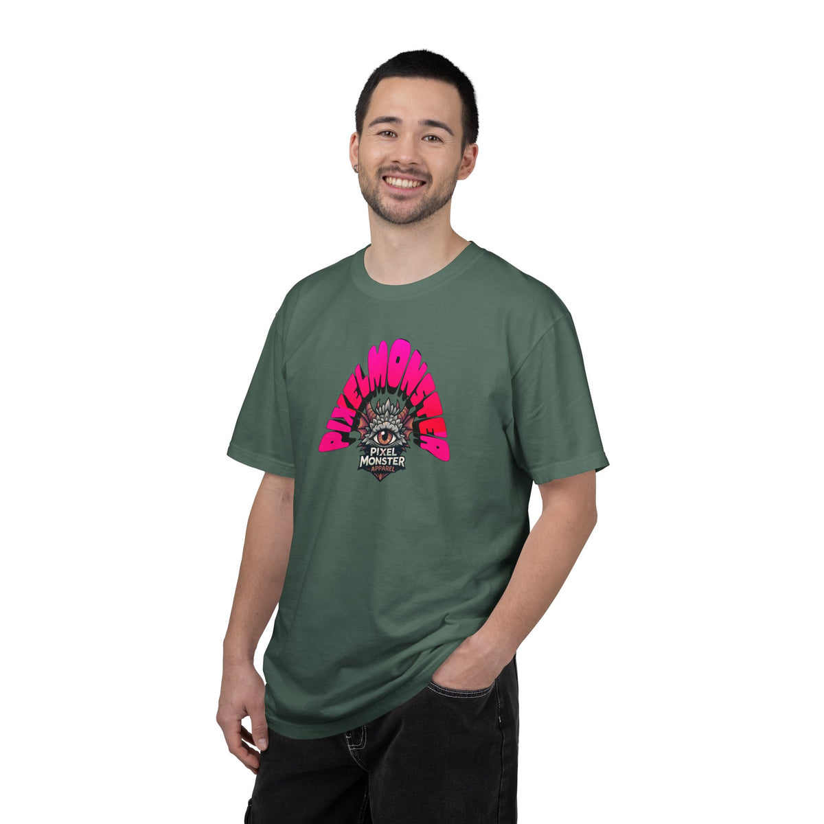 Tooth and Pixel- Funny Whimsical Beach Life T-Shirt — Retro Monster Surf Graphic Tee