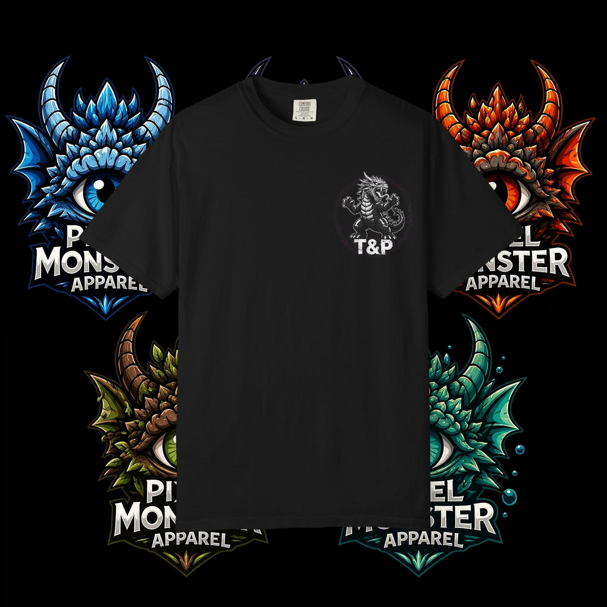Tooth and Pixel- . "Horns Up, Worries Down" T-Shirt. Wear it to the office BBQ we dare ya!