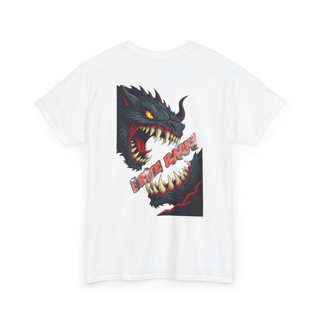 Monster Bite Graphic Tee — Fierce Dragon Back Print