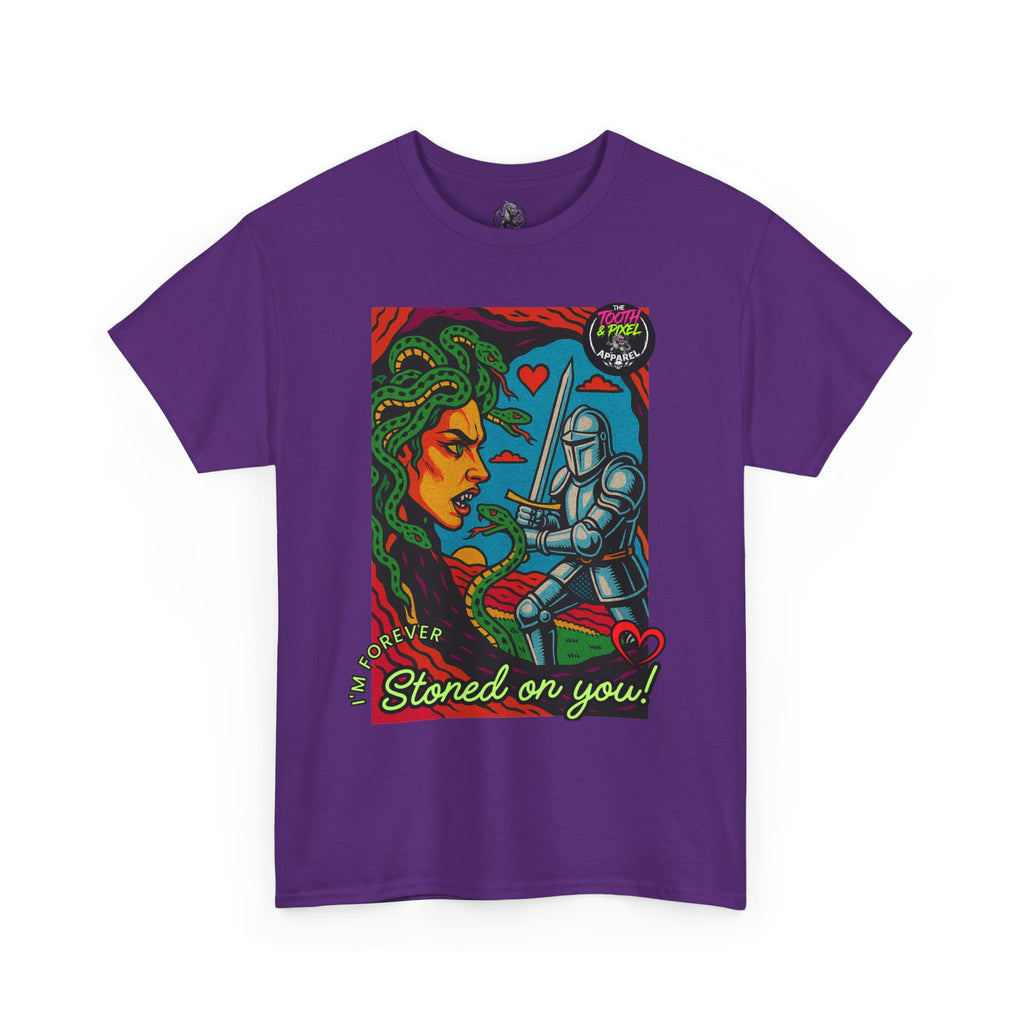 Tooth and Pixel- Valentine's Medusa Tee — "Stoned on You" Graphic T-Shirt