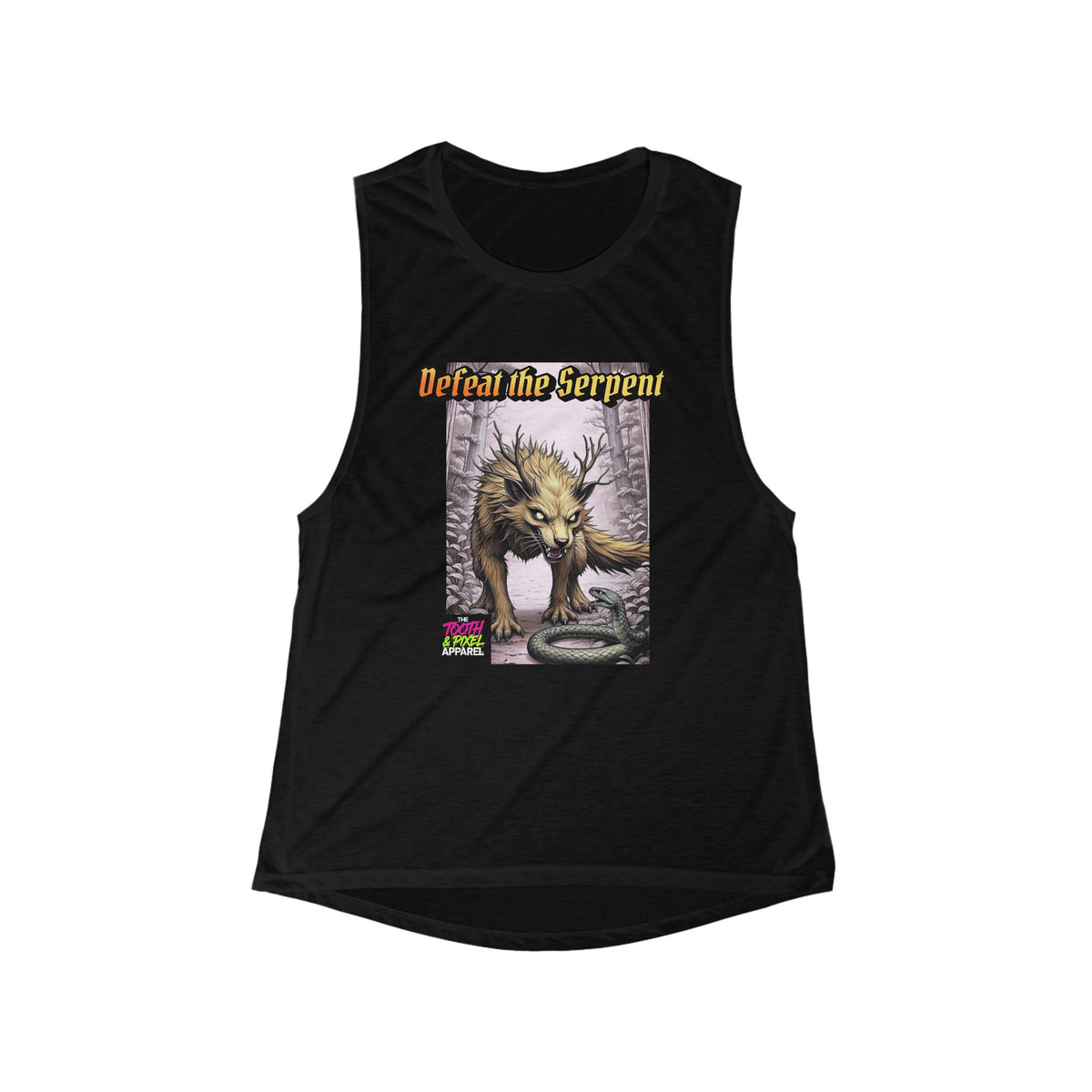 T&P- 'Defeat the Serpent' inspirational Tank Top — Women's Fantasy Graphic Muscle Tee