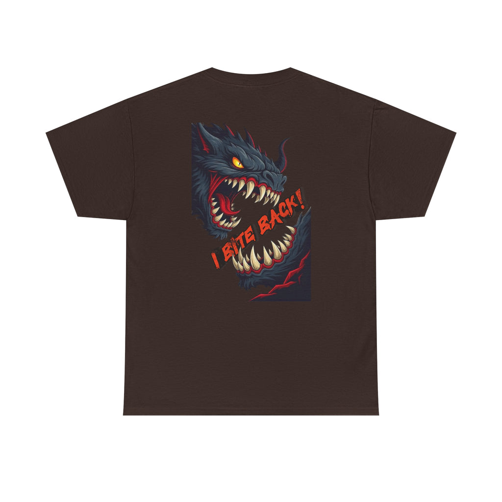 Monster Bite Graphic Tee — Fierce Dragon Back Print