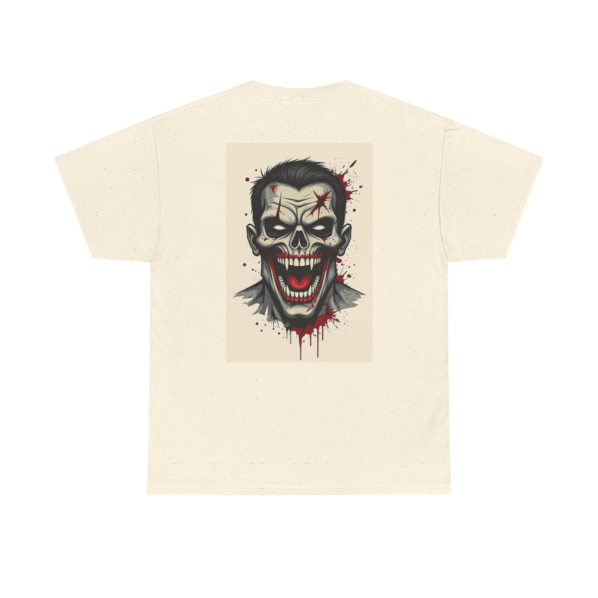 Gangland Vampire with Pixel Monster pocket logo T‑Shirt — Retro Gothic Vampire Streetwear Tee